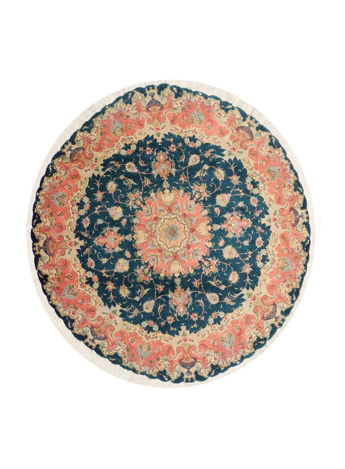 rundt persisk teppe tabriz kode 40876